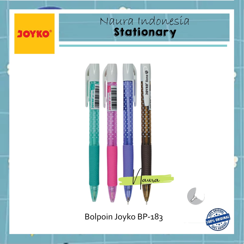 

Pulpen Joyko BP-183 Pena Joyko | Bolpoin Joyko BP-183 | Ball Pen [1PACK]