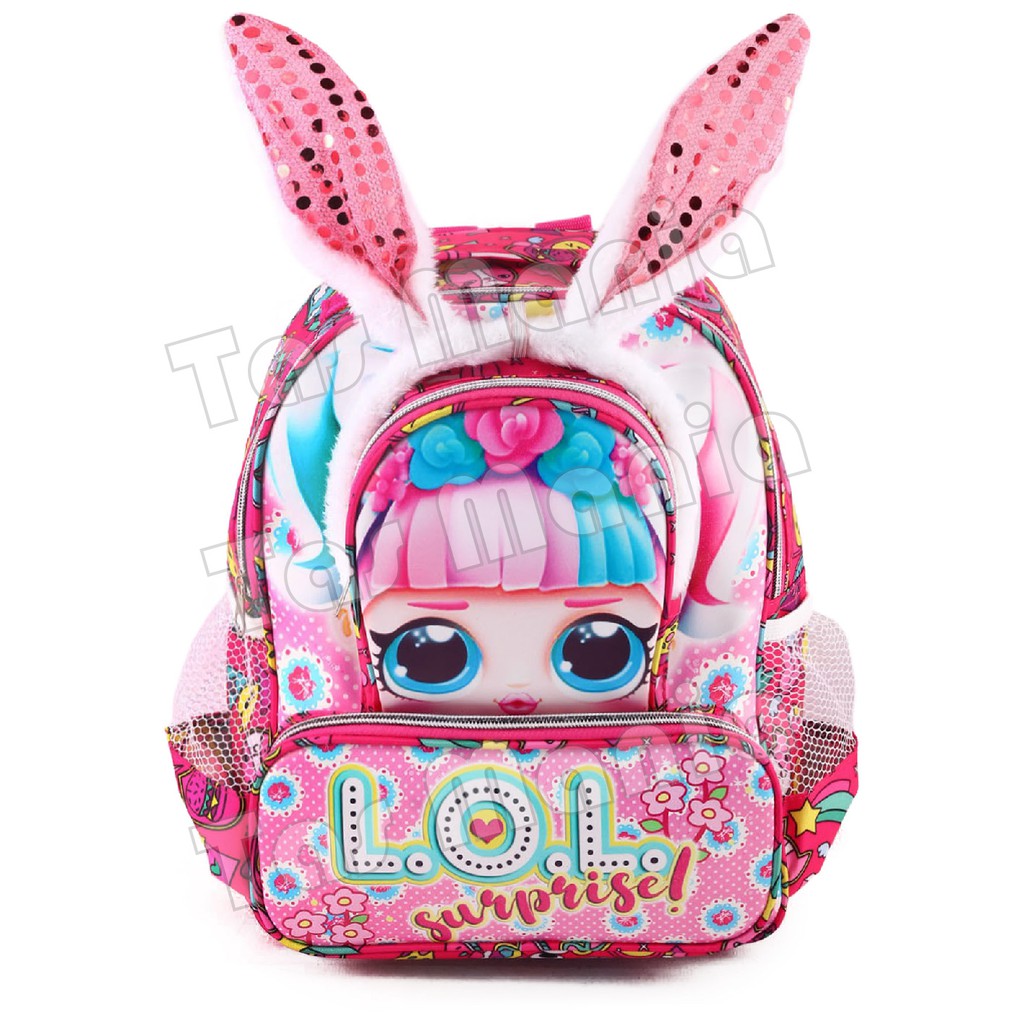 Tas Ransel Anak Perempuan Karakter - LOL SURPRISE - BE COOL BE YOU - WITH CUTENESS BUNNY - PINK Tas