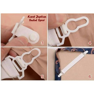 [Isi 4 Biji] Pengikat Sprei Kasur Kuat Agar Tidak Lepas Pengait Sprei Karet Ikat Kasur Anti Geser Pengikat Pengencang Ujung Seprai Sheet Gripper