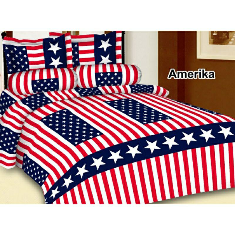 SPREI BENDERA AMERIKA USA 180X200X10 (COD)