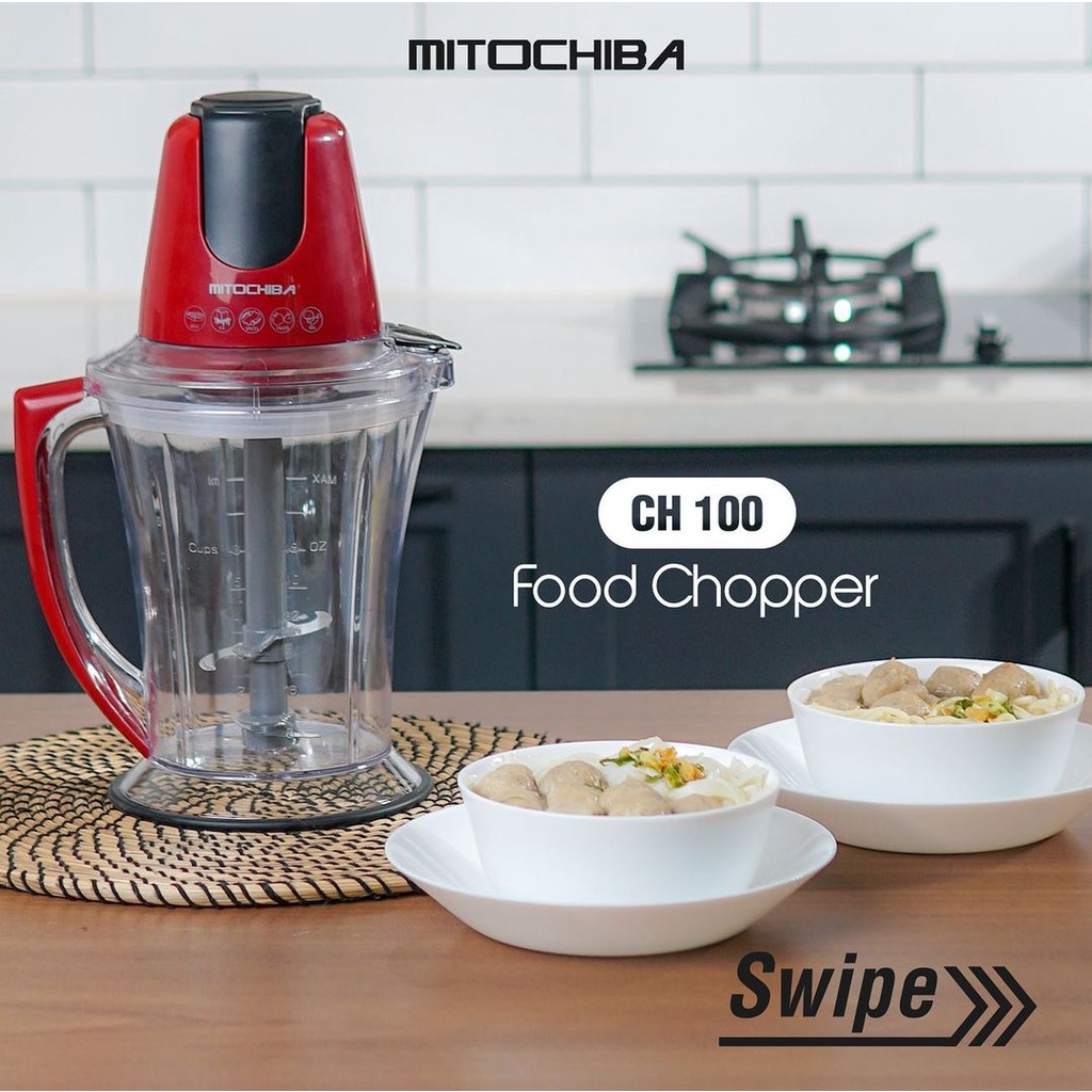 MITOCHIBA Food Processor Food Chopper CH100 Original Produk