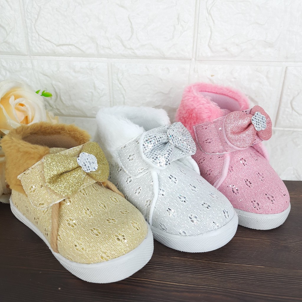 [TAMAN SEPATUKU] SEPATU TRENDY MURAH PESTA ANAK PEREMPUAN LUCU PITA BULU 1 2 3 TAHUN DAX06