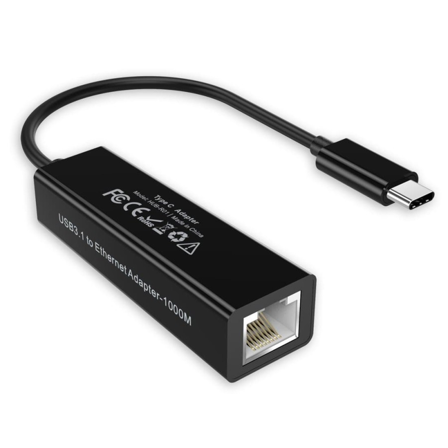 Usb 3.1 type-c to Lan rj45 choetech gigabit 1Gbps ethernet adapter network Hub-R01 r-01