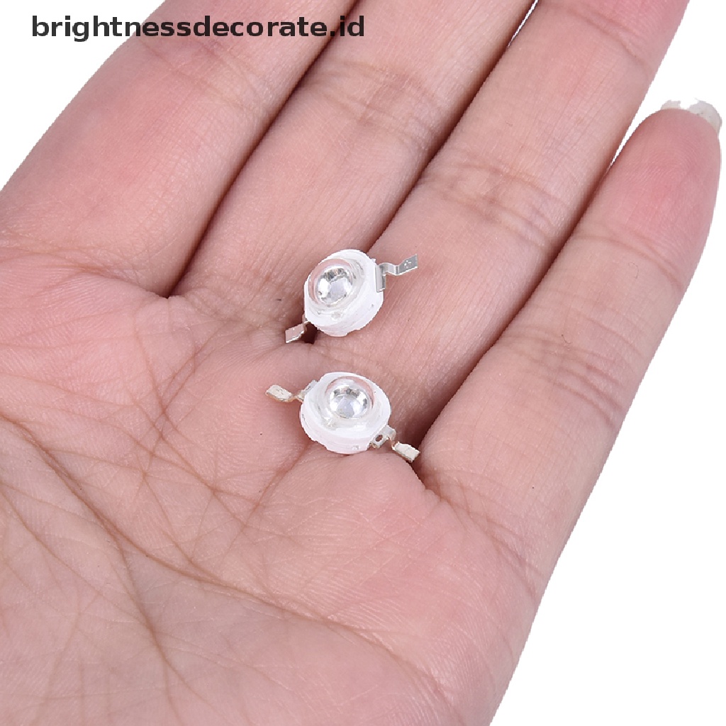 10pcs Lampu Bohlam Led Ultraviolet 3w 395nm