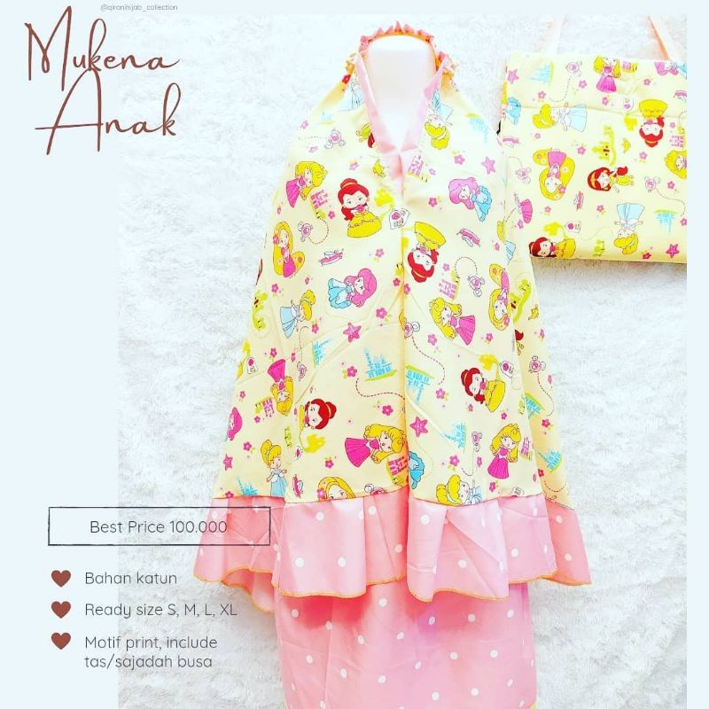 Mukena Anak + Tas sajadah/ busa BEST PRICE