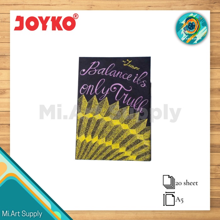 

JOYKO Black Sketch Pad/Kertas Sketsa Hitam PAD-3000