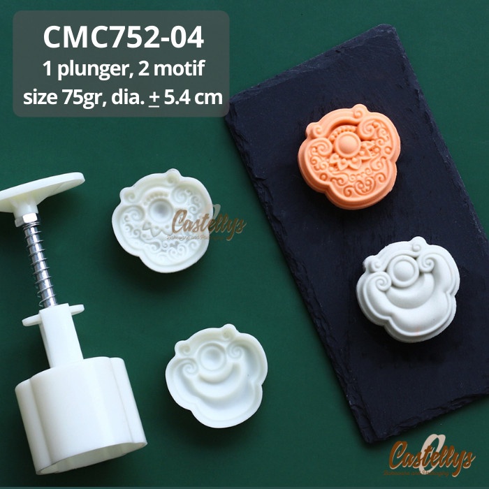 CM752-04 Cetakan Mooncake 75gr Kue Pia Bulan Kue Tok Kue Kering Mochi
