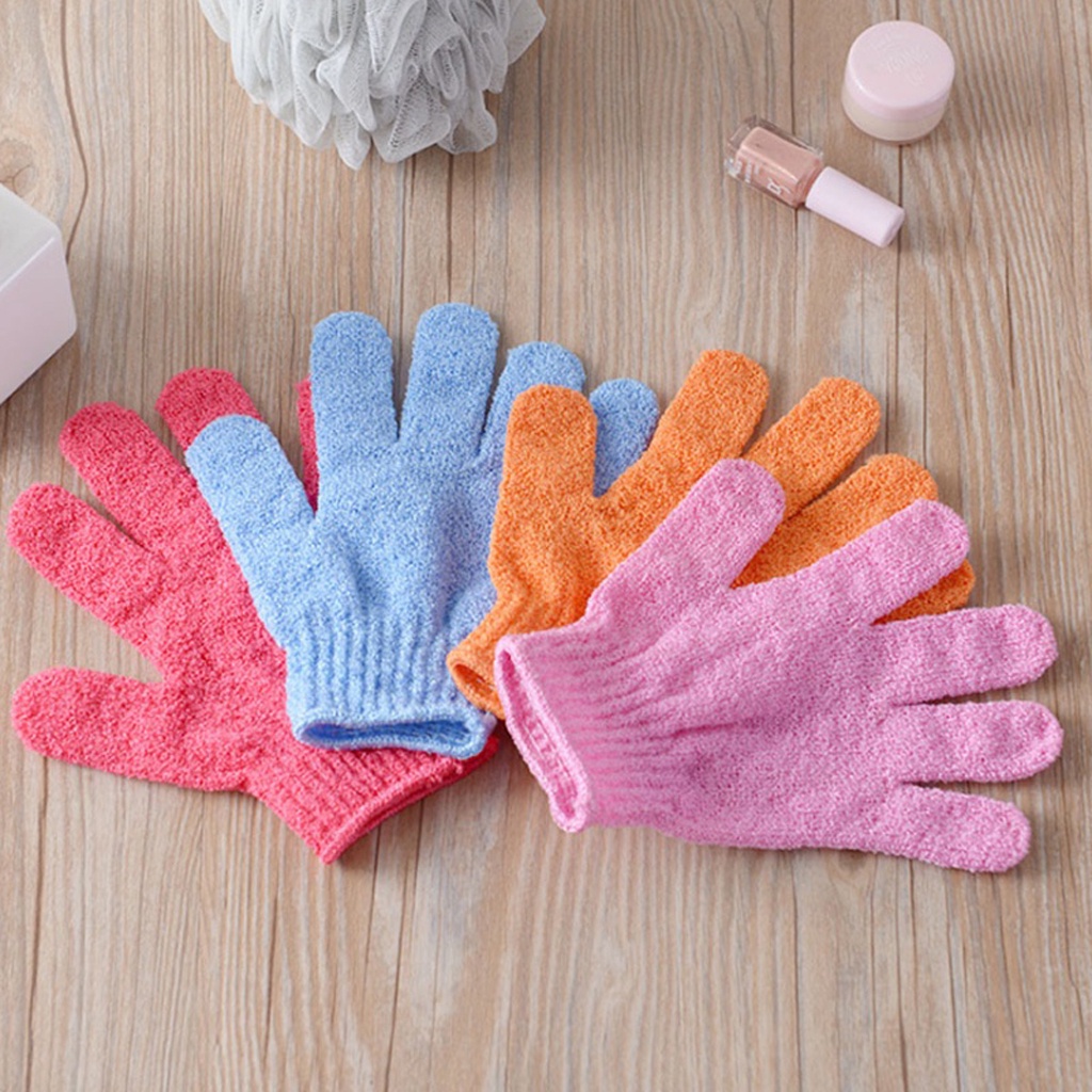 ❤GTB❤ Sarung tangan Mandi scruber Sarung Tangan Bath Glove Exfoliating Bath Gloves Sponge Spons R742