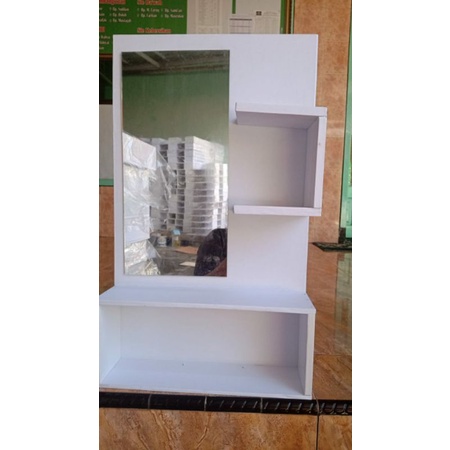 Rak Gantung Make up Minimalis+Kaca elegan Termurah