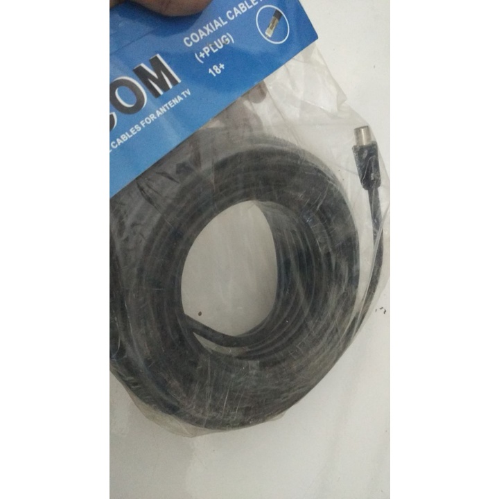 kabel antena tv visicom 18 meter /satcom coaxial / kabel antene