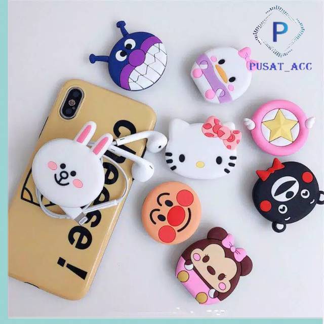 Pop Socket / Pop Socekts / Grip Phone 4D Motif