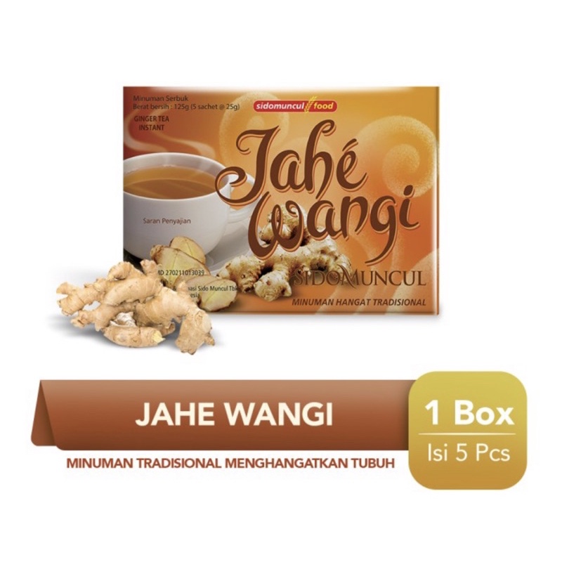 Jahe wangi sidomuncul box 5 pcs ( menghangatkan tubuh )