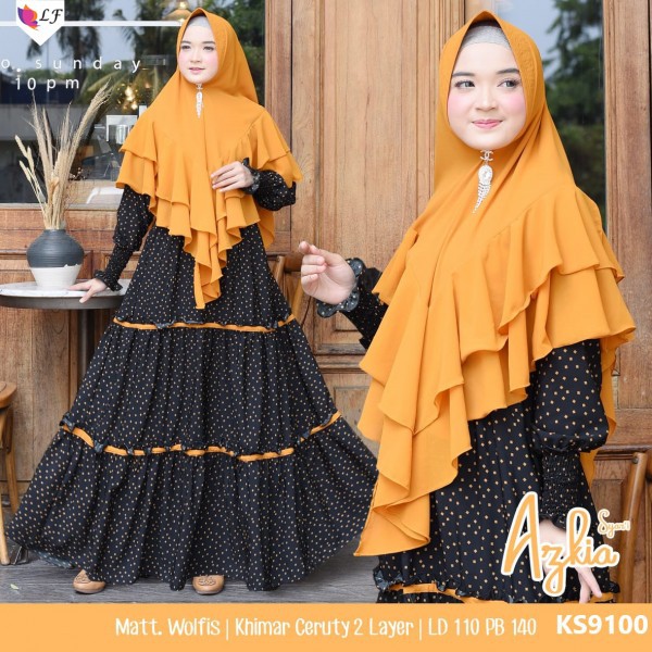 Gamis Azkia Dress Set (WOLFIS EXCLUSIVE)