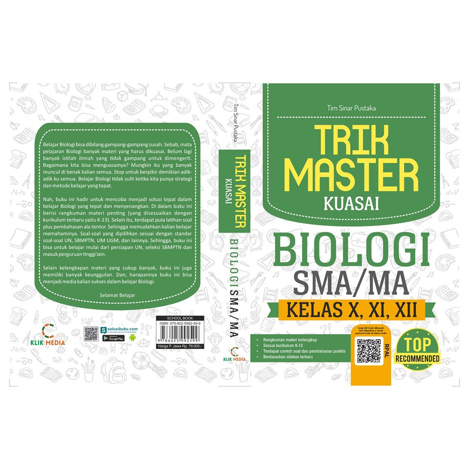PAKET HEMAT: TRIK MASTER KUASAI FISIKA, KIMIA, BIOLOGI, MATEMATIKA SMA-Trik Master Biologi