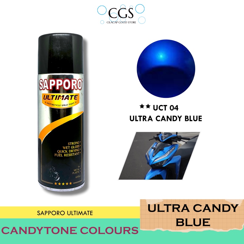 SAPPORO ULTRA CANDY BLUE UCT04 - cat sapporo biru candy - sapporo uct04 - cat biru candy - cat motor
