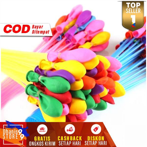 Balon Air Tiup Anti Bocor Magic Water Ballons 111 PCS Murah Mainan Anak