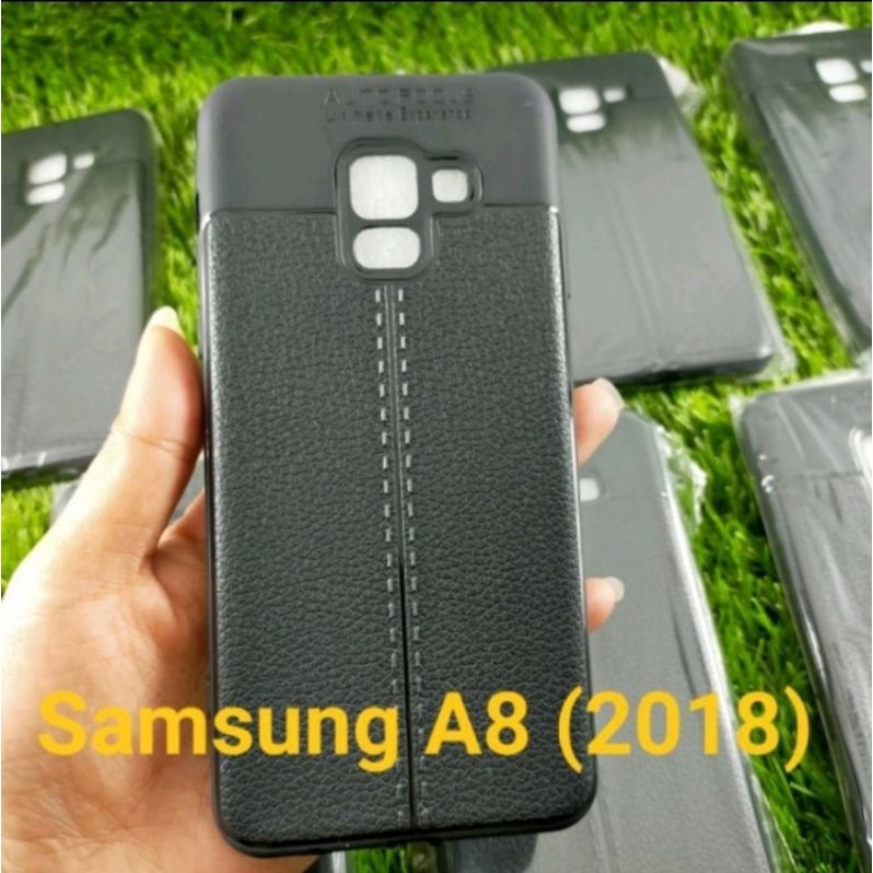 SAMSUNG A8 2018 SOFCASE AUTOFOCUS SLIM LEATHER CASE
