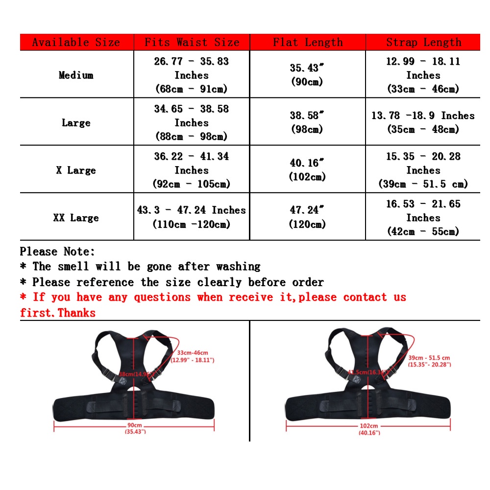 Alat Terapi Punggung Belt Magnetic Terapi Koreksi Postur Punggung - T025