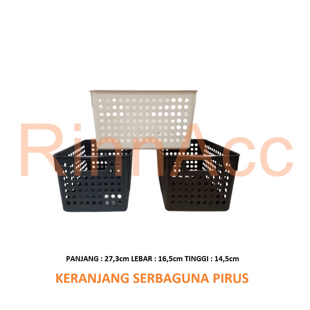 Keranjang Serbaguna Pirus / Tempat penyimpanan / Container Box Kotak / Tempat Makeup / Alat Tulis Sekolah