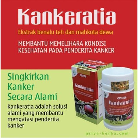 Kapsul Kankeratia isi 60 kapsul Griya herba | Obat Kanker | Herbal Kanker | ORIGINAL