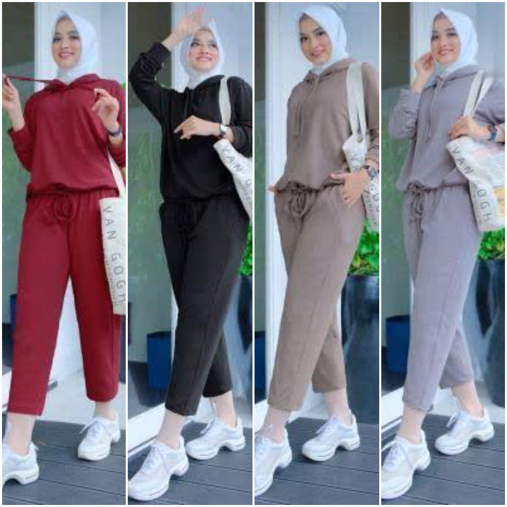 luna one set/  setelan baju olahraga / setcel wanita kekinian / stelan wanita terbaru  / baju olahra