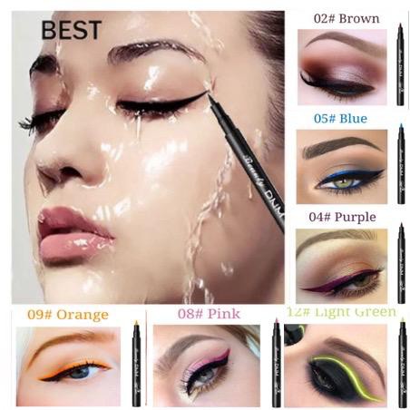 DNM 03 Eyeliner 12 Warna Tahan Lama Tahan Air Tidak Mekar Eye Liner-1