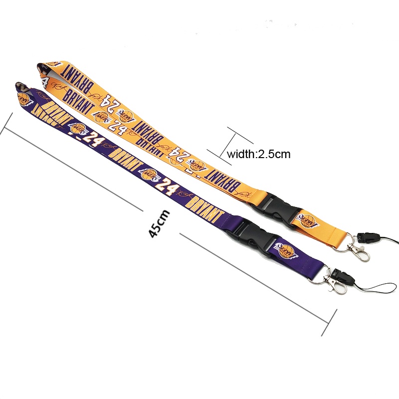 Nba Tali Lanyard Gantungan Kunci Desain Kobe Bintang Anti Jatuh Untuk Ponsel