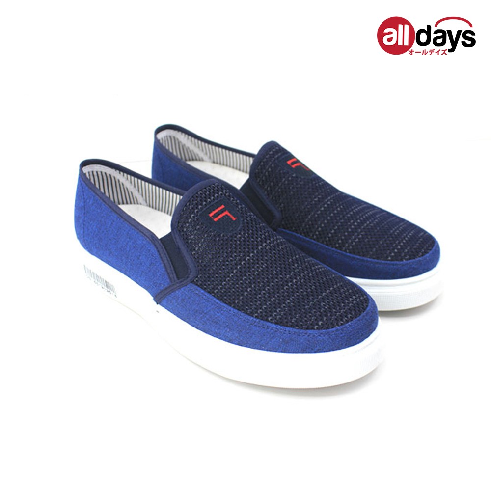 Faster Sepatu Sneakers Slip On Kanvas Import Pria 1037 Size 39-43