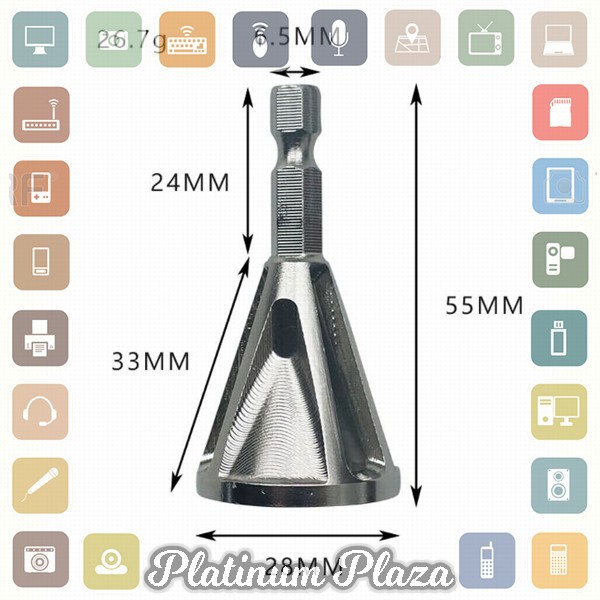 MUQGEW Mata Bor Deburring Tools Perbaiki Baut Baja Rusak Karat - SZBFT - Silver`28IEA4-