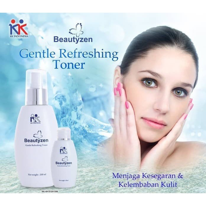 Beautyzen Soft Cleansing Lotion Pembersih, Gentle Refreshing Toner Penyegar Wajah Alami KK Indonesia