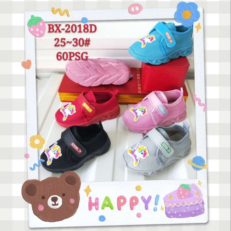 Sepatu Anak Tk Ob Murah Size 25-30 Perempuan BX 2018D