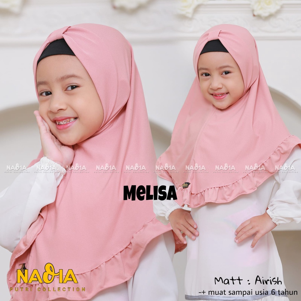 Jilbab Anak Melisa Instan Usia 1-6 Tahun