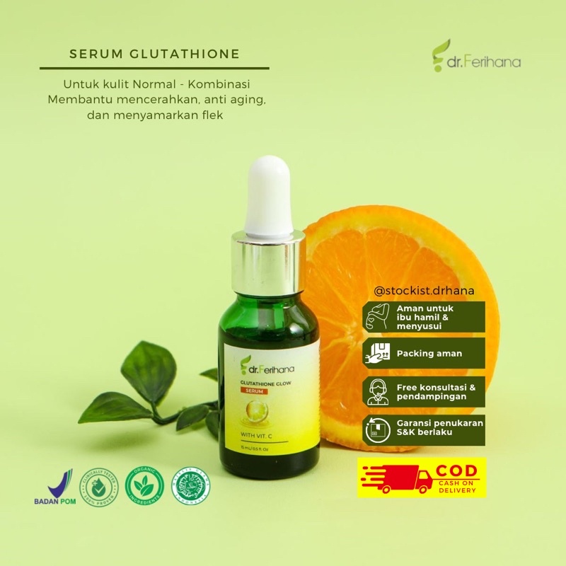 dr Ferihana Cosmetics Glutathione Serum Untuk Semua Tipe Kulit Kering Normal Berminyak Berjerawat Pe