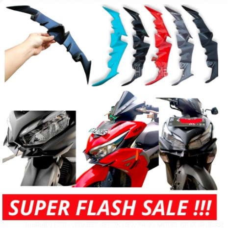 Winglet Model Moto GP Aerox 155 VVA kumis winglet spion body aerox visor yamaha aerox