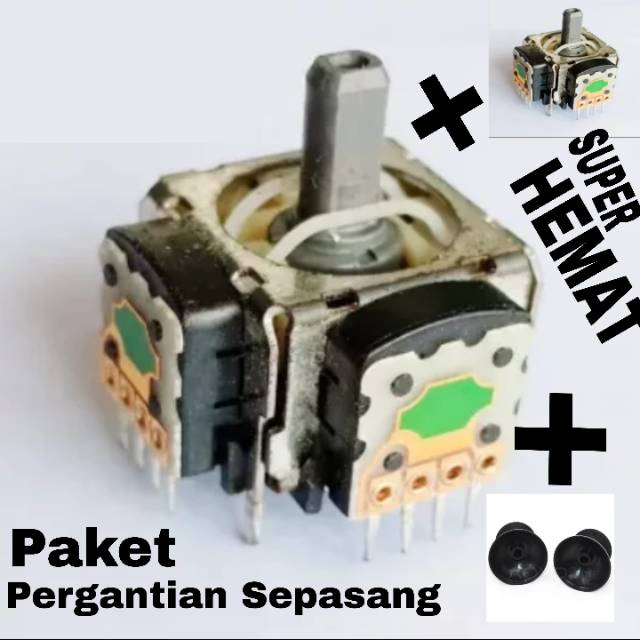 Analog stik ps3 ori mesin alps kaki4 sepasang plus topi analog