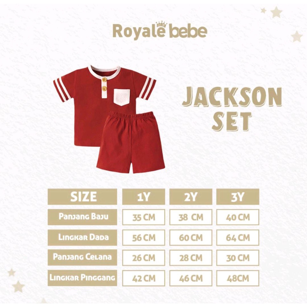 ROYALE BEBE JACKSON SET / SETELAN ANAK