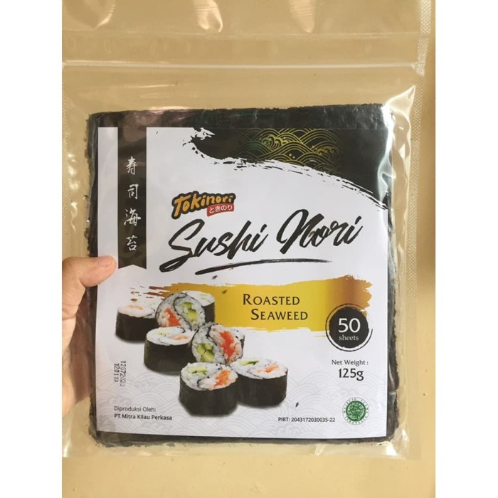 

⭐ COD ⭐ TOKINORI YAKI SUSHI NORI ROASTED SEAWEED / RUMPUT LAUT 125gr 50 SHEETS