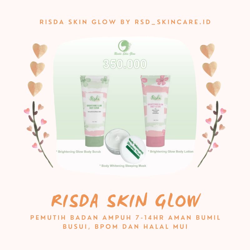 Pemutih badan permanen RSD SKINCARE (risda skin)