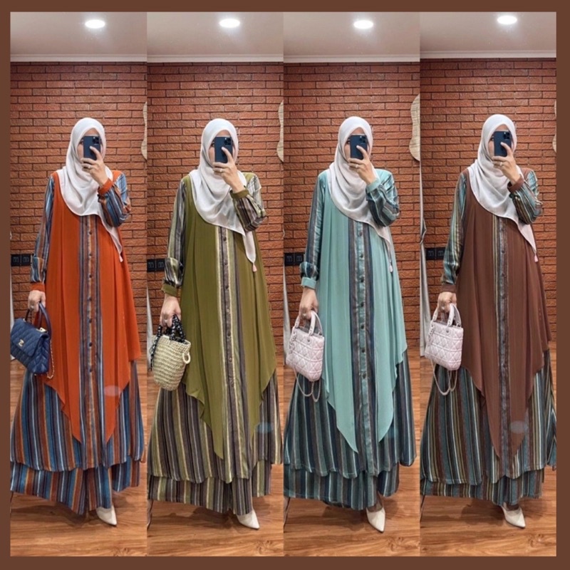 Laura Set Stelan Celana Tunik Original By Dlovera