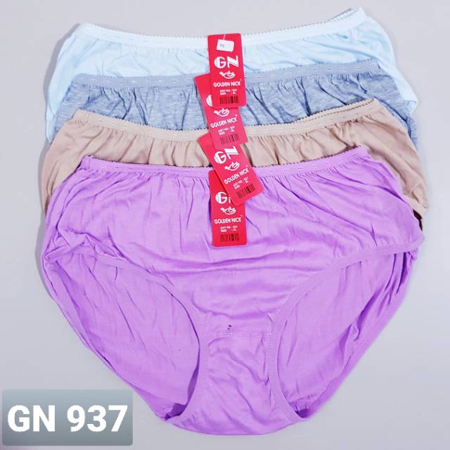 Celana Dalam Wanita Golden Nick Polos Size XXXL, XXL, XL, L, M CD  Murah CD Jumbo Dewasa GN 939 / 937