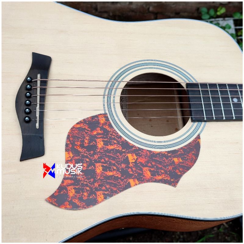 Pickguard gitar akustik  beskemer model ibanez red tortoise