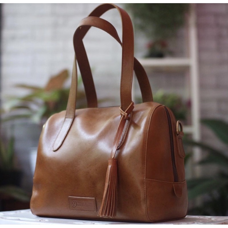 Tas kulis sapi asli - Speedy Bag merk Dandelion Leather