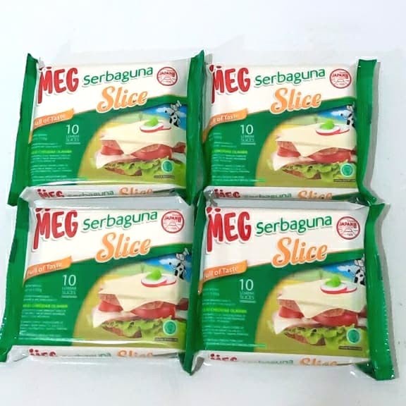 

Keju- Meg Cheddar Slice Serbaguna 150Gr Isi 10 -Keju.