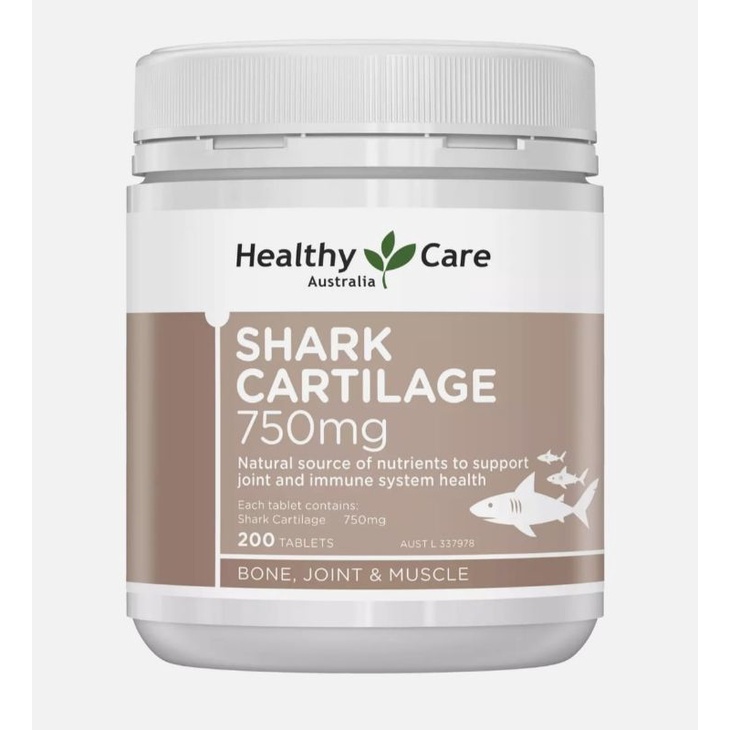 HEALTHY CARE SHARK CARTILAGE 750 MG 200 TABLET