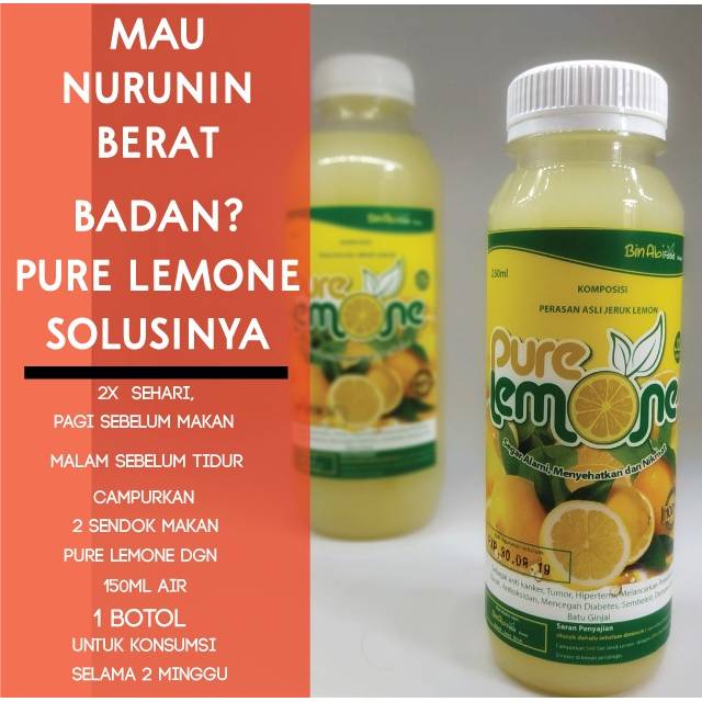 

PURE LEMONE 250ml / sari lemon murni