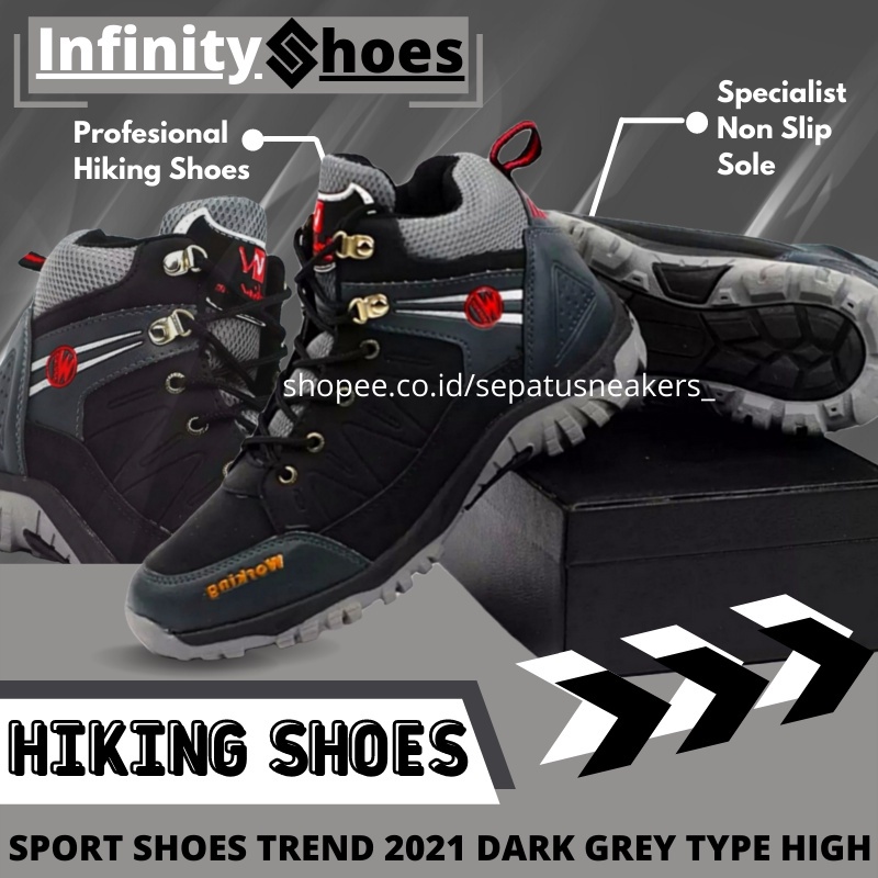Sepatu Olahraga Pria Sepatu Boots Safety Casual Spatu Sport Pria Tracking Shoes Hiking Shoes Adventu
