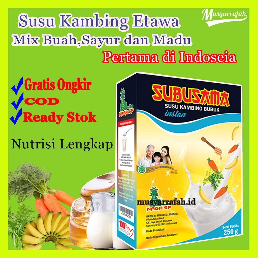 

subusama susu kambing etawa buah sayur madu