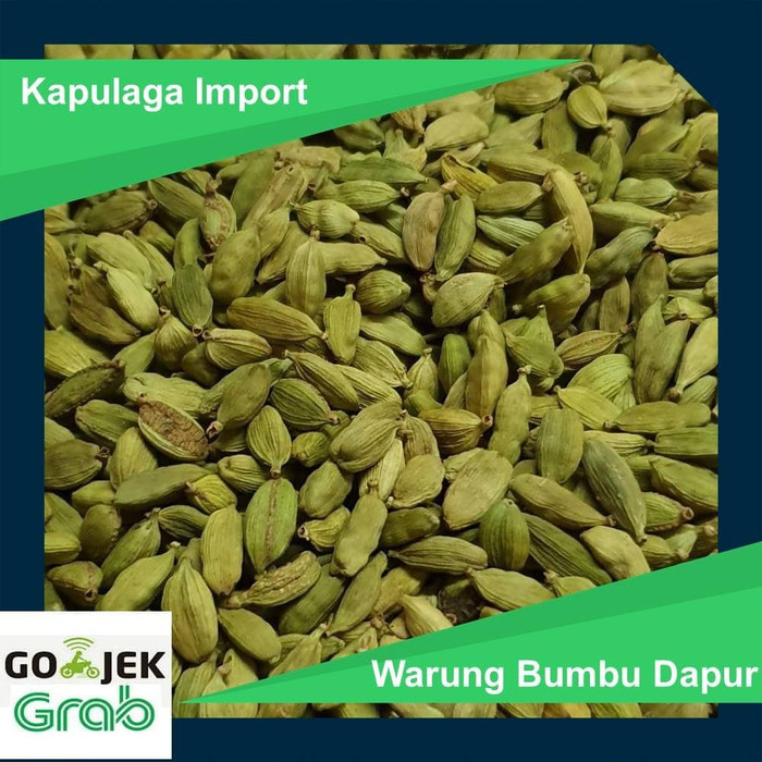 

Spesial - Jual Bumbu Dapur Kapulaga Hijau Import India / Green Cardamon / 100Gr