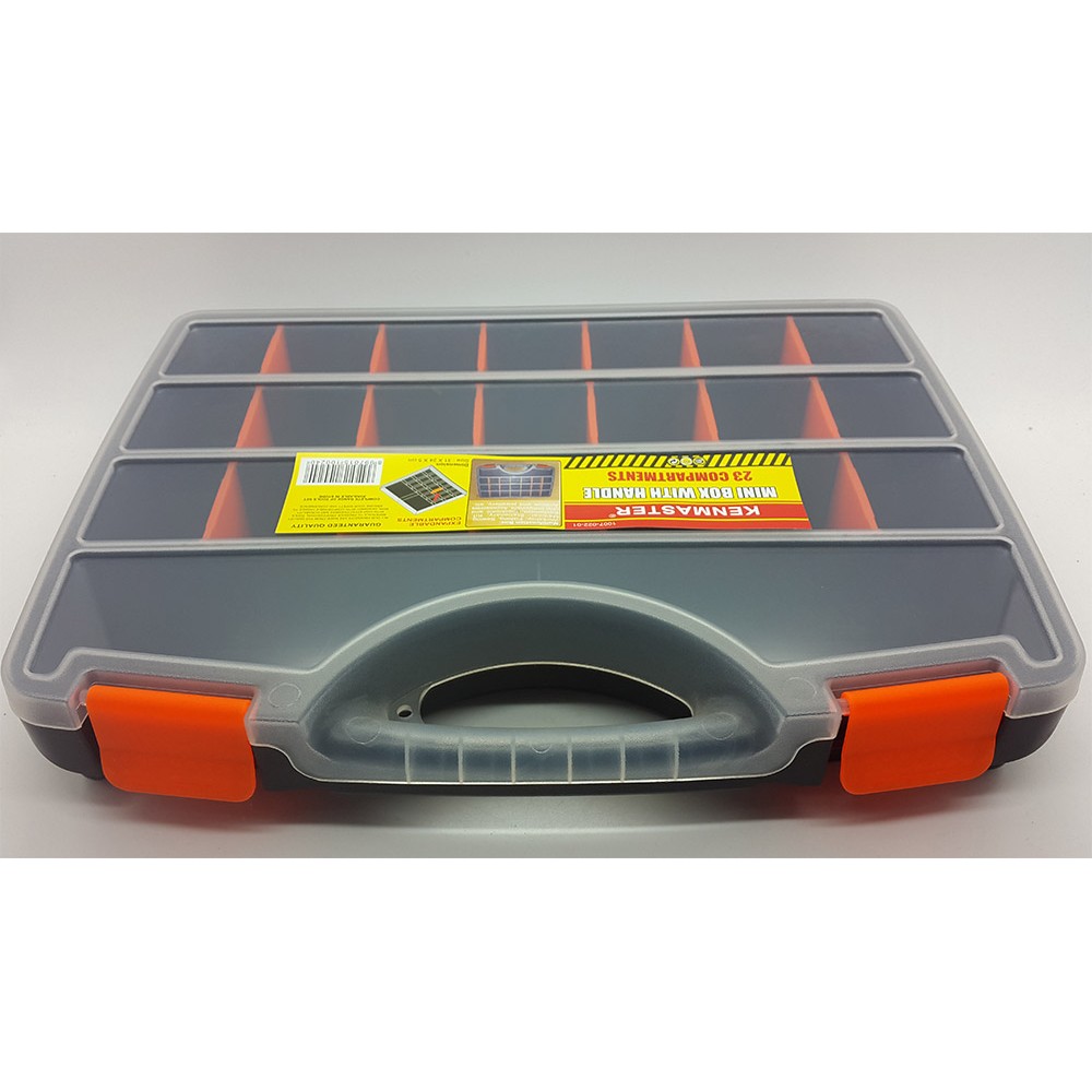 23 compartments Mini Box With Handle Merk Kenmaster / rak komponen