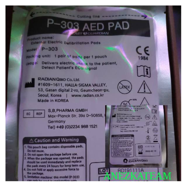 AED BATTRE / BATERAI AED HEART GUARDIAN